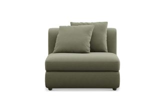 Castlery Fable Armless Sofa Customized, Performance Fleece Moss, Spill Resistant, Ultra Deep Seats for Castlery Sofas