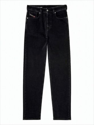 Diesel Black Straight-Leg Denim Pants