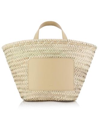 A.P.C. Korb aus Stroh und Leder Zoe Small