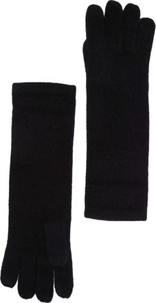 Sofiacashmere Screen Knit Cashmere Gloves in Black at Nordstrom Rack