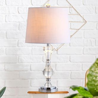 Jonathan Y Designs Riley 25 Crystal LED Table Lamp
