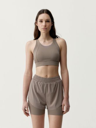 Born Living Yoga Top Bikila Taupe
