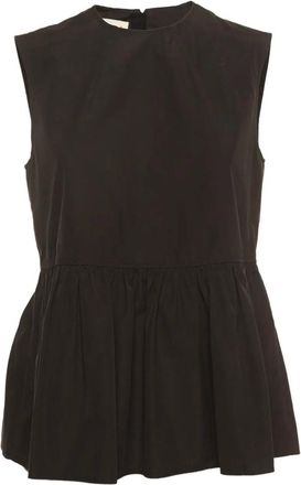 Marni sleeveless peplum top - Black