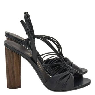 Ferragamo Sabina Strappy Leather Sandals, Size 7 C