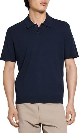 Theory Soris Knit Polo in Dark Eclipse - Qxu at Nordstrom, Size Xx-Large