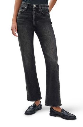 Rag & Bone Harlow Mid Rise Ankle Straight Leg Jeans in Cinder at Nordstrom Rack, Size 24