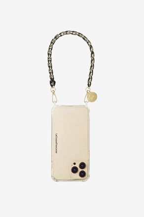 La Coque Française Kurze Smartphone-Kette aus Metall und Leder Lou