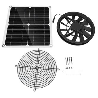 OEM Ventilador Extractor Solar, Ventilador De Panel Solar Impermeable De 10 Pulgadas Y 100 W Para Cuarto De Mascotas, Gallinero O Cobertizo