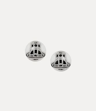 Vivienne Westwood Lennie Earrings Silver Cubic Zirconia Women