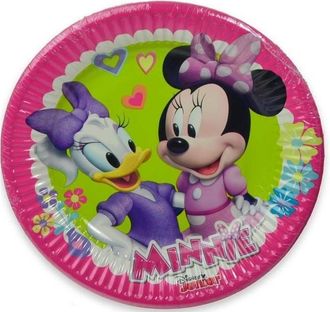 Trade Shop Trade Shop - 8 Pezzi Piatti Usa E Getta Piatto 19.5 Cm Minnie Paperina Disney Land Topolina