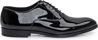 Doucal's Black Leather Lace-up Shoes