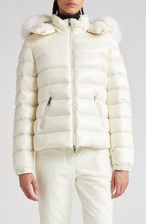 Moncler Badyf Hooded Down Jacket in White at Nordstrom, Size 5