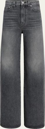 Khaite Dane High-Rise Wide-Leg Jeans