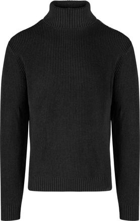 Bomboogie Maglione a collo alto a coste - - Knitwear - Uomo - Nero - L
