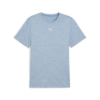 Puma M TAD ESSENTIALS HEATHER CAT TEE (CF SMALL CAT) regul&auml;re Passform, mit DryCELL-Technologie, atmungsaktiv