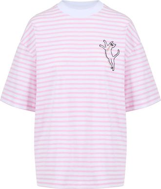 Iceberg Relaxed Fit T-shirt met korte mouwen - Dames - T-shirts - Roze - S - Katoen - Tops