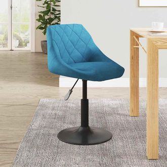 vidaXL Silla De Comedor De Terciopelo Azul Vidaxl