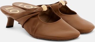Loewe Mules Pebble 45 de piel
