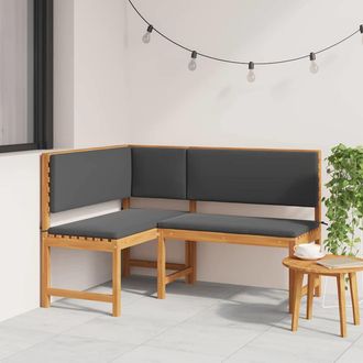 vidaXL Panchina DAngolo Da Giardino Marrone 140 X 100 X 91cm - Vidaxl