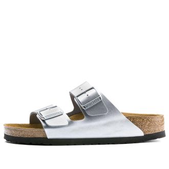 Birkenstock (WMNS) Birkenstock Arizona Birko-Flor Silver 1012282