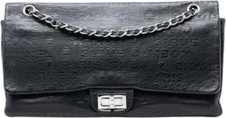 Chanel Pre-owned Vintage Flap Schoudertas - Dames - Vintage Schoudertas - Zwart - ONE Size - Leer - Vintage