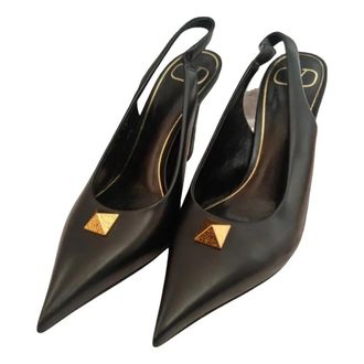 Valentino Garavani Valentino Black Slingback Heeled Sandals Size 38