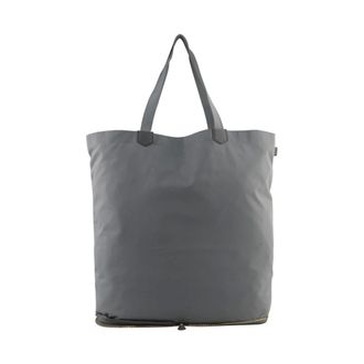 Pourchet Tassen, Dames, Grijs, ONE Size, Leer, Easy Travel Large Tote
