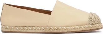 Kazar Slip-on espadrille halfschoenen - Dames - Espadrilles - Beige - 35 EU - Leer - Schoenen