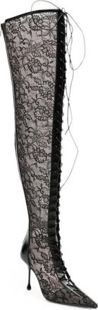Jimmy Choo London Scarlett OTK95 Boot - Black