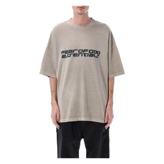 Fear of God T-Shirts, male, Gray, Size: XL 90s Short Sleeve Tee
