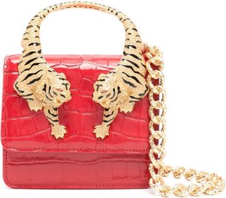 Roberto Cavalli Roar mini bag - women - Calf Leather/Polyester/Polyurethane - OS - Red