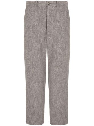 Giorgio Armani Cropped straight broek - Grijs