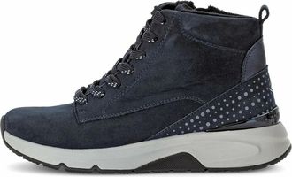 Gabor Enkellaars sneaker - Dames - Schoenen - Blauw - Maat: 38 EU Su&egrave;de