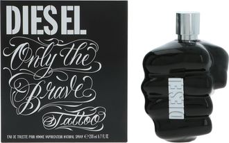 Diesel Mens Only The Brave Tattoo Pour Homme Edt Spray 200ml - One Size