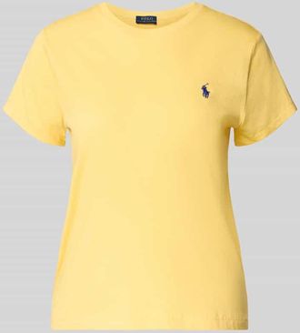 Polo Ralph Lauren T-Shirt mit Label-Stitching in GELB, Größe XXL