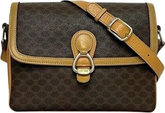 Celine Pre-owned Cross Body Bags, female, Brown, Size: ONE SIZE Pre-owned Macadam Shoulder Bag