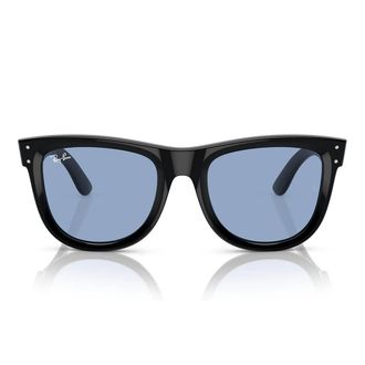 Ray-Ban Sunglasses Rbr0502 S 667772 Wayfarer Reverse Black/Blue Unisex