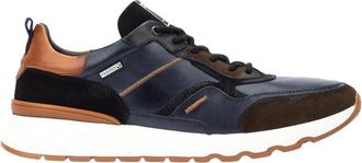Pikolinos Aranda Vetersneaker - Heren - Sneakers - Blauw - 44 EU - Leer - Schoenen