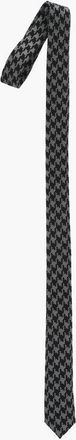 Corneliani Houndstooth Wool Blend Slim Tie size Unica