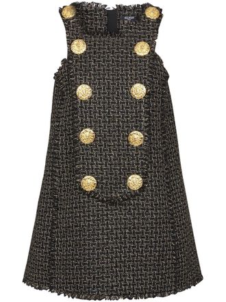 Balmain Abito 10-Buttons Swing in tweed - Nero