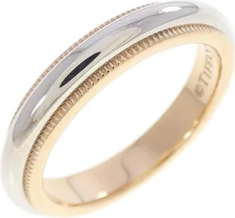 Tiffany & Co. Pink Gold Platinum Pink Gold (18K) Platinum 950 Band Ring (Pre-Owned)