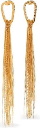 Forte_Forte Sculpture Fringed Earrings - Dames - Oorbellen - Geel - ONE Size - Accessoires