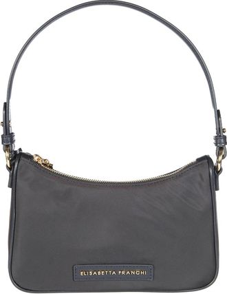 Elisabetta Franchi Schoudertas met Ring - Dames - Schoudertassen - Zwart - ONE Size - Tassen