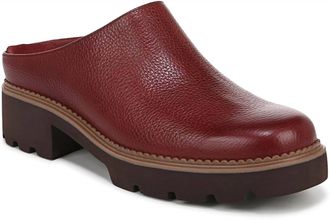 Vionic Womens Fairfax Clog Mule In Syrah Burgundy Leather