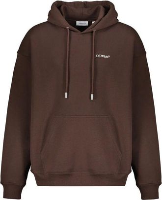 Off-white Brown Cotton Mens Sweatshirt