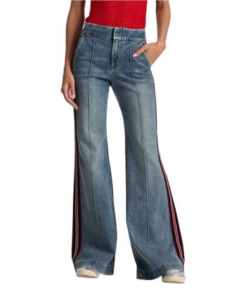 Alice & Olivia Alice + Olivia Dylan High-Rise Wide Leg Jean