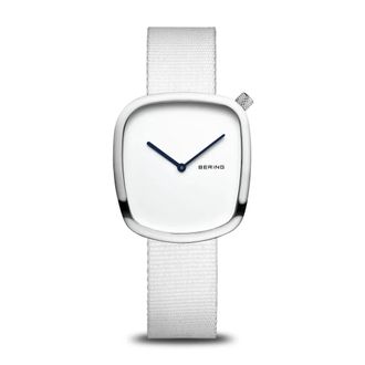 Bering Damesarmbandhorloge Ocean Pebble met gerecycled materiaal 18034-007 - Dames - Horloges - Grijs - ONE Size - Accessoires