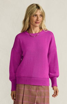 Lands End Drifter Jersey Crewneck Sweater in Light Raspberry Sorbet at Nordstrom, Size X-Large P