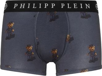 Philipp Plein Boxer con stampa Teddy Bear - Blu