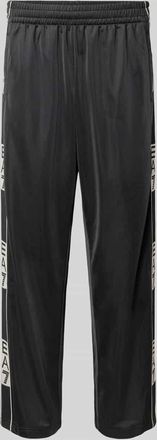 Emporio Armani Trainingshose mit seitlichen Knopfleisten in Black, Gr&ouml;&szlig;e XXXL